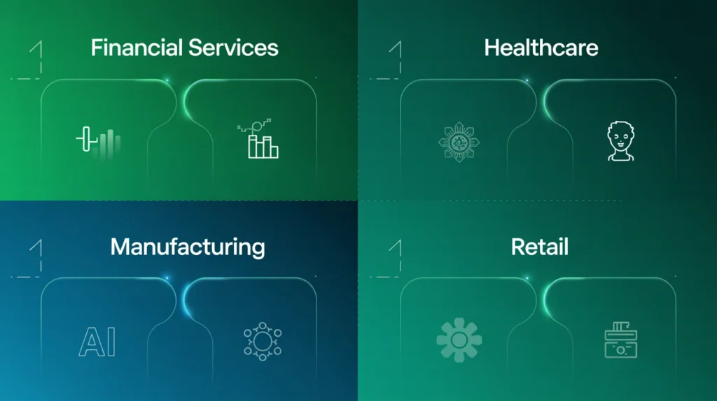 Industry-Specific Applications - Financial Services, Healthcare, Manufacturing, Retail and E-commerce