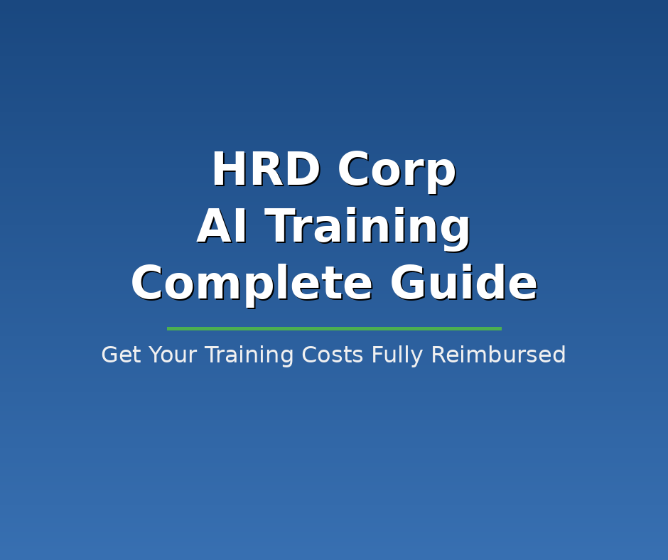 Picture mentioning the text- HRD Corp AI Training Complete Guide